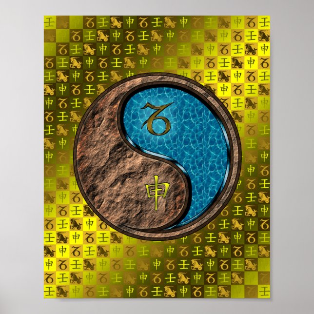 Capricorn & Water Monkey Poster (Front)