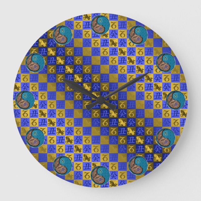 Capricorn & Water Ox Large Clock (Front)