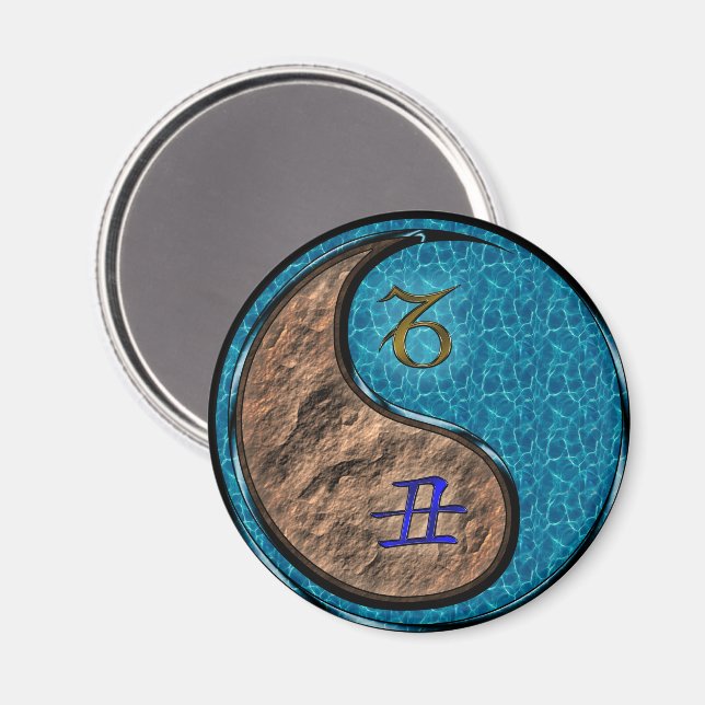 Capricorn & Water Ox Magnet (Front/Back)
