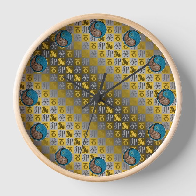 Capricorn & Water Rabbit Clock (Front)