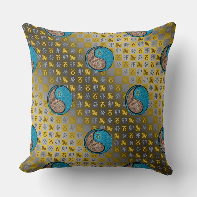 Capricorn & Water Rabbit Cushion (Front)