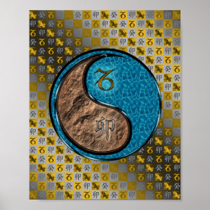 Capricorn & Water Rabbit Poster