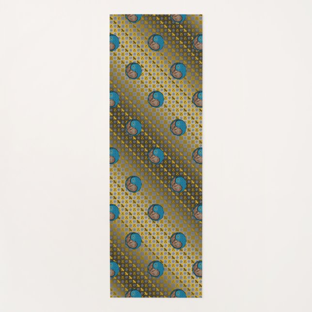Capricorn & Water Rabbit Yoga Mat (Front)