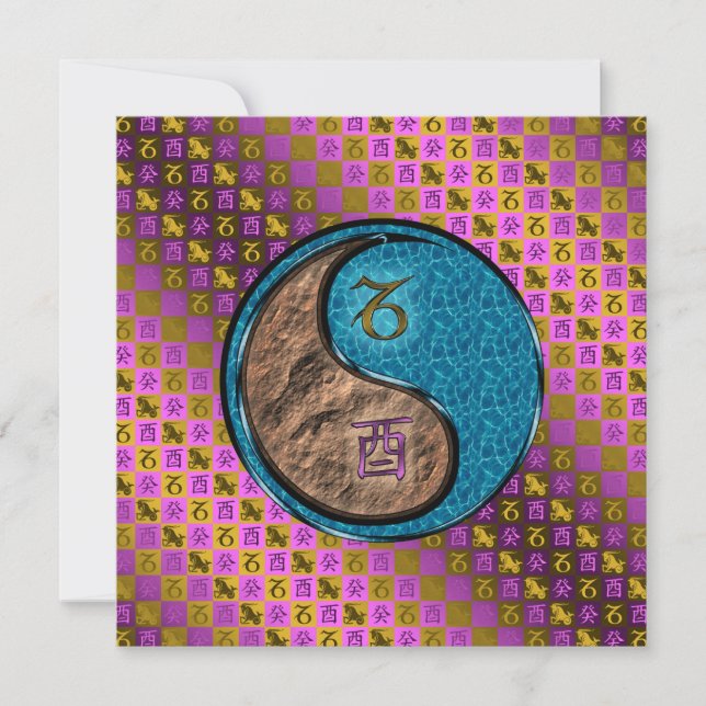 Capricorn & Water Rooster Card (Front)