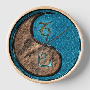 Capricorn & Water Snake Clock