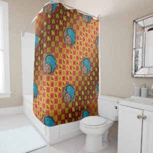 Capricorn & Water Tiger Shower Curtain