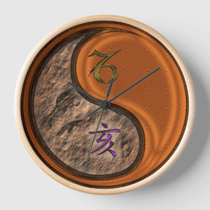 Capricorn & Wood Boar Clock