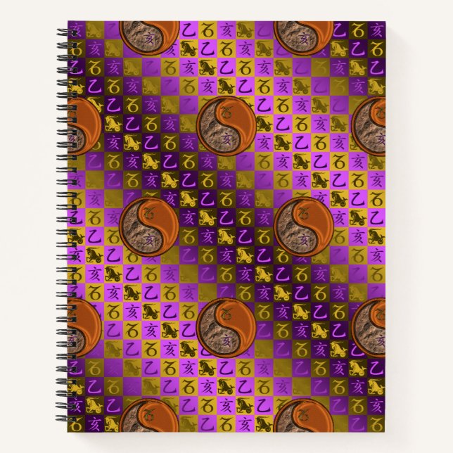 Capricorn & Wood Boar Notebook (Front)