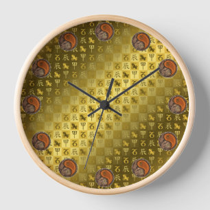 Capricorn & Wood Dragon Clock