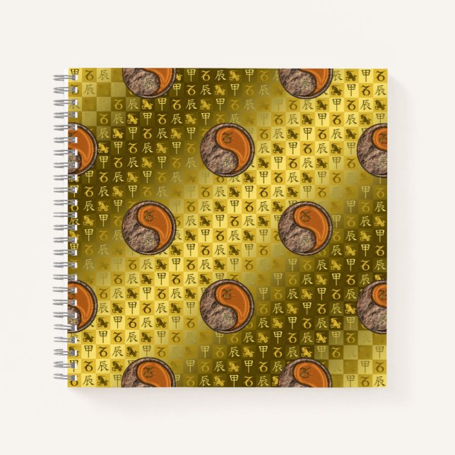 Capricorn & Wood Dragon Notebook (Front)