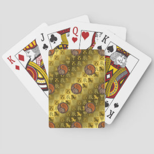 Capricorn & Wood Dragon Playing Cards