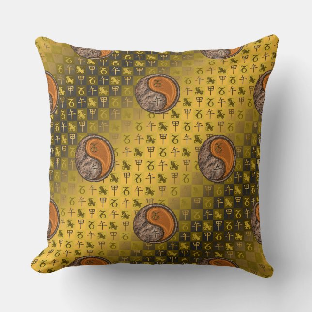 Capricorn & Wood Horse Cushion (Front)
