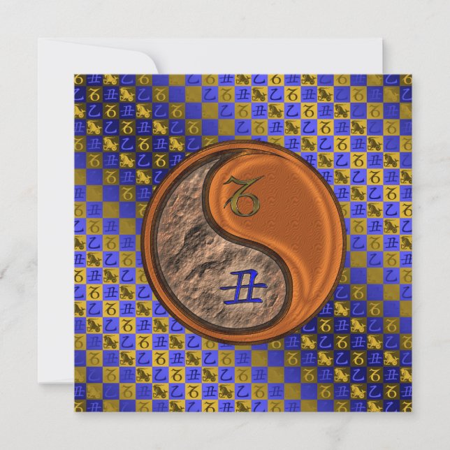 Capricorn & Wood Ox Card (Front)