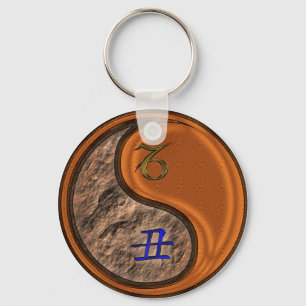 Capricorn & Wood Ox Key Ring