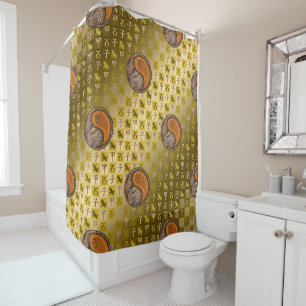 Capricorn & Wood Rat Shower Curtain