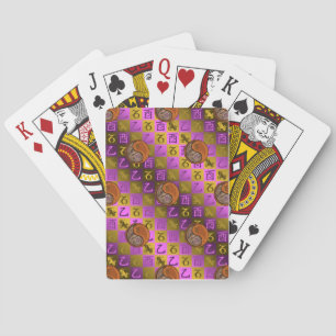 Capricorn & Wood Rooster Playing Cards