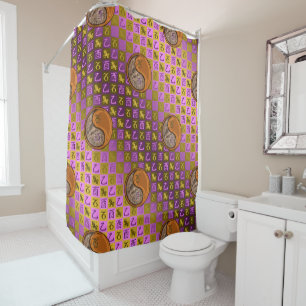 Capricorn & Wood Rooster Shower Curtain