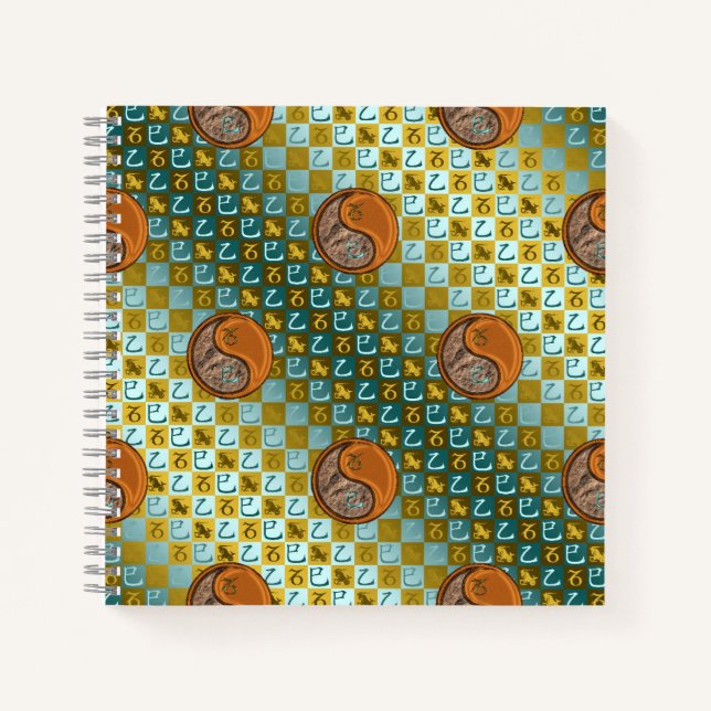 Capricorn & Wood Snake Notebook (Front)