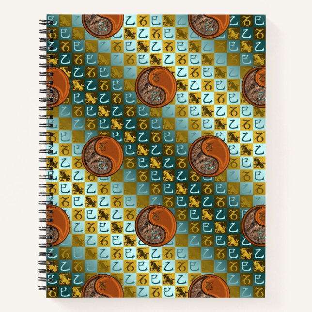 Capricorn & Wood Snake Notebook (Front)