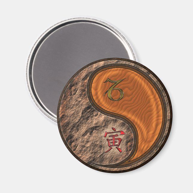 Capricorn & Wood Tiger Magnet (Front/Back)