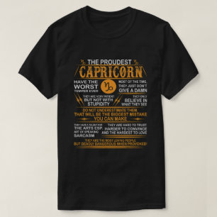 Capricorn Worst Temper Dangerous When Provoked T-Shirt