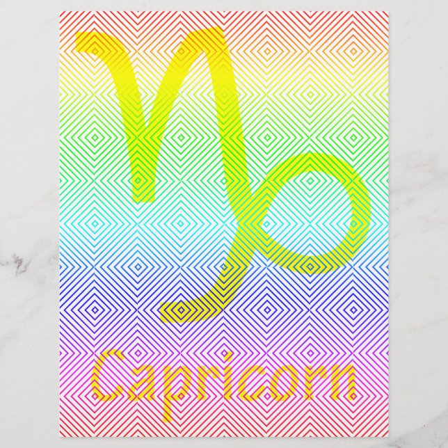 capricorn yellow, spectral romb flyer (Front)