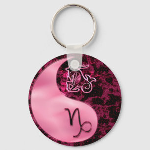 Capricorn Yin Yang Key Ring