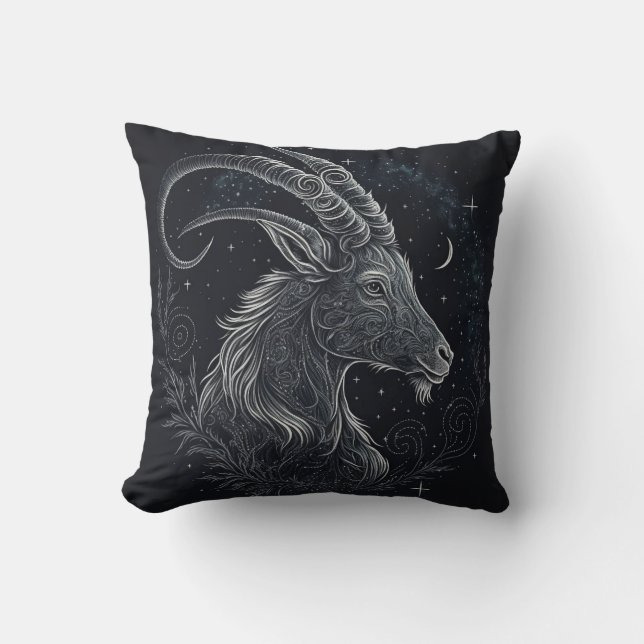 Capricorn Zodiac Astrological Cushion (Front)