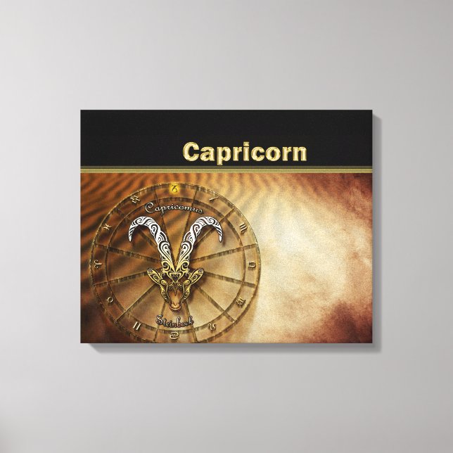 Capricorn Zodiac Astrology design Canvas Print (Front)