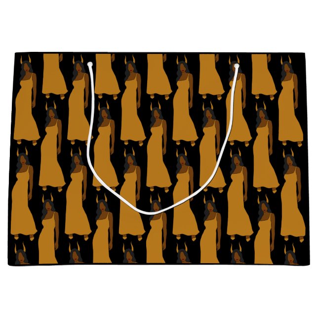 Capricorn Zodiac Astrology Large Gift Bag (Front)