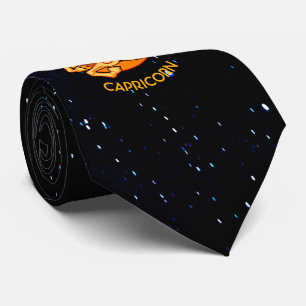 Capricorn Zodiac Birthday Sign With Your Name Tie