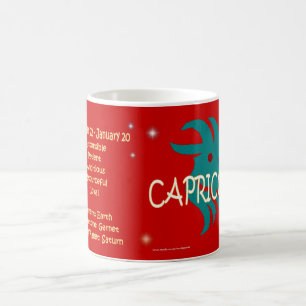 Capricorn zodiac character coffee mug