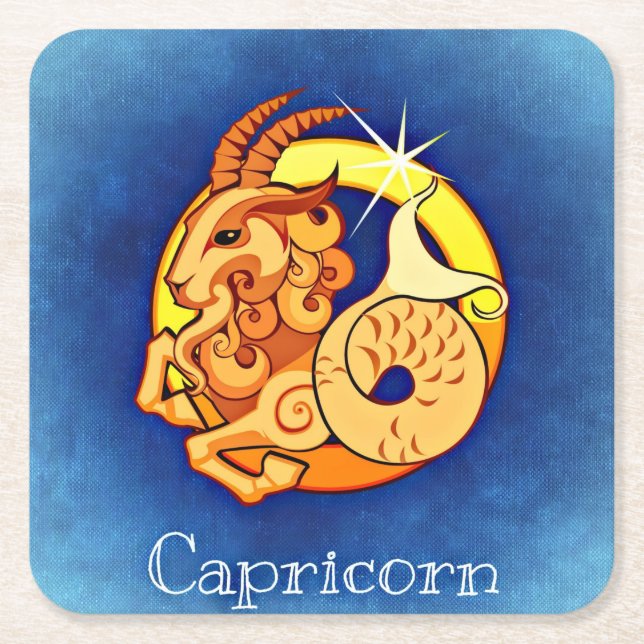 capricorn zodiac coasters (Front)