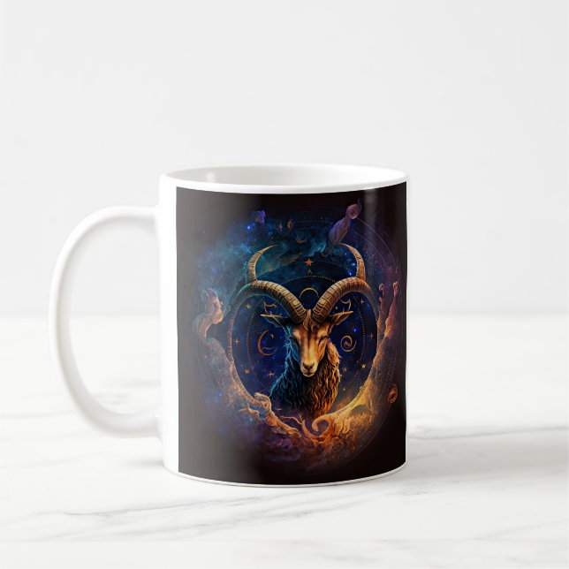 Capricorn Zodiac Coffee Mug (Left)