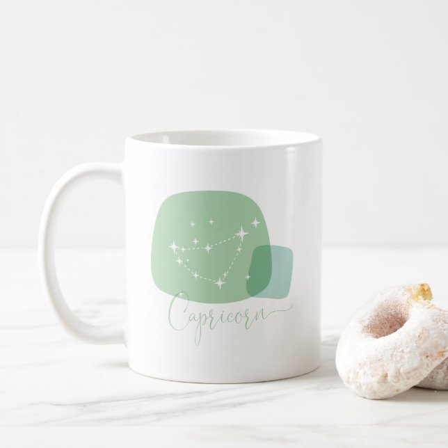 Capricorn Zodiac  Coffee Mug (With Donut)
