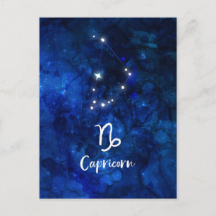 Capricorn Zodiac Constellation Galaxy Celestial Postcard
