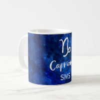 Capricorn Zodiac Constellation Galaxy Sky Monogram