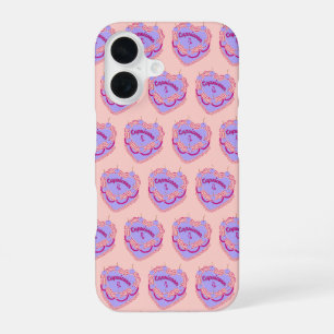 Capricorn Zodiac Coquette Heart Birthday Cake iPhone 16 Case
