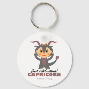 Capricorn Zodiac for kids Key Ring