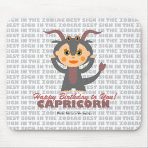 Capricorn Zodiac for kids Mouse Mat