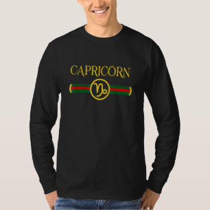 Capricorn Zodiac May April Birthday Graphic Art Si T-Shirt