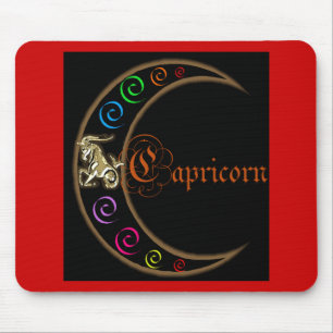 Capricorn Zodiac Moon Mouse Mat