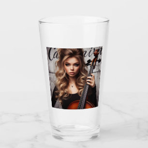 Capricorn Zodiac Musician Bass Glass