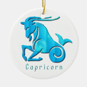 Capricorn Zodiac Orament Ceramic Tree Decoration