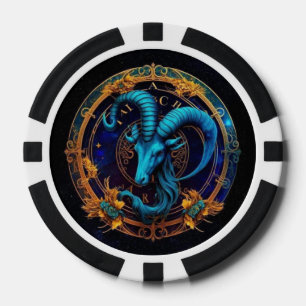 Capricorn Zodiac Poker Chips – Astrology Chips