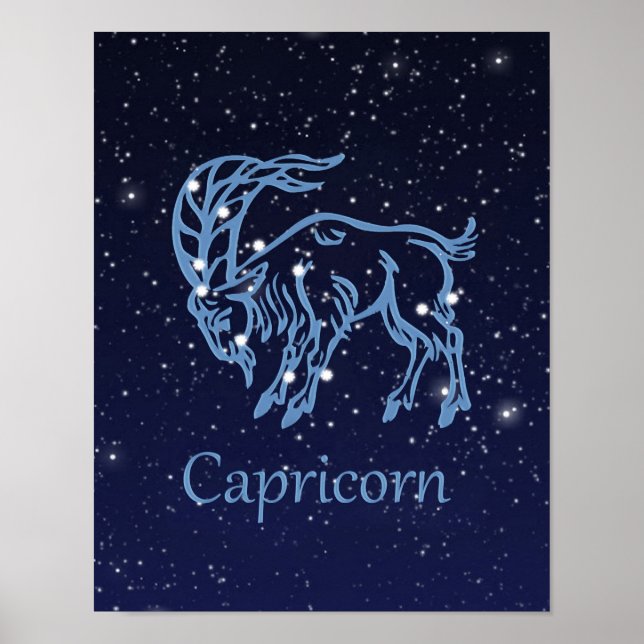 Capricorn Zodiac Sign and Constellation (Front)
