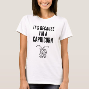 Capricorn Zodiac Sign, Astrology Birthday T-Shirt