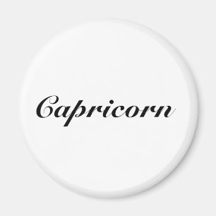 Capricorn Zodiac Sign Astrology elegant classic Magnet