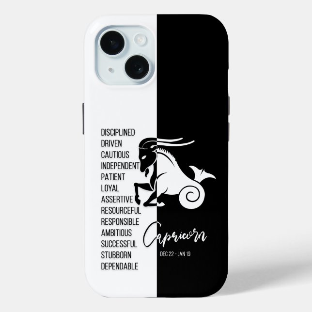 Capricorn Zodiac Sign Case-Mate iPhone Case (Back)