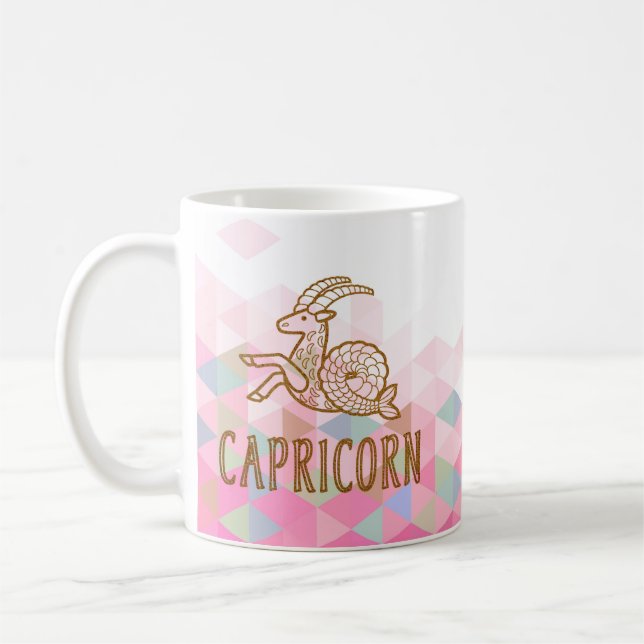 Capricorn Zodiac Sign Coffee Mug (Left)